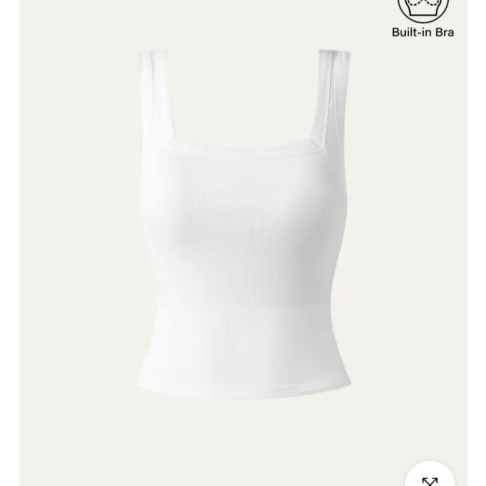 Square neck ribbed Brami tank